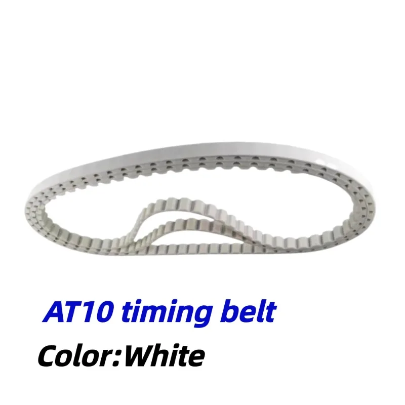 AT10 PU White Polyurethane Closed Loop Timing Belt Synchronous Belt Circumference 400-795mm Width 15 20 25 30 40 50mm