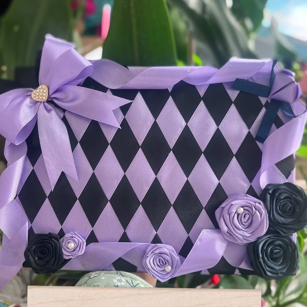 Ribbon Bow Cosplay Badge Display Board Insert  Decoration, Lace Ribbon Handmade Bow Organizer Board, Ita Bag Student Stationery