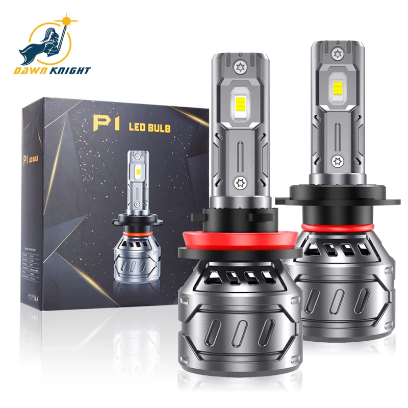 DAWNKNIGHT P1 Mini LED H7 H4 H11 9005 9006 H8 HB4 3000K For Car Led Headlight Bulb 12V 6000K Turbo Led Lmap 2PCS