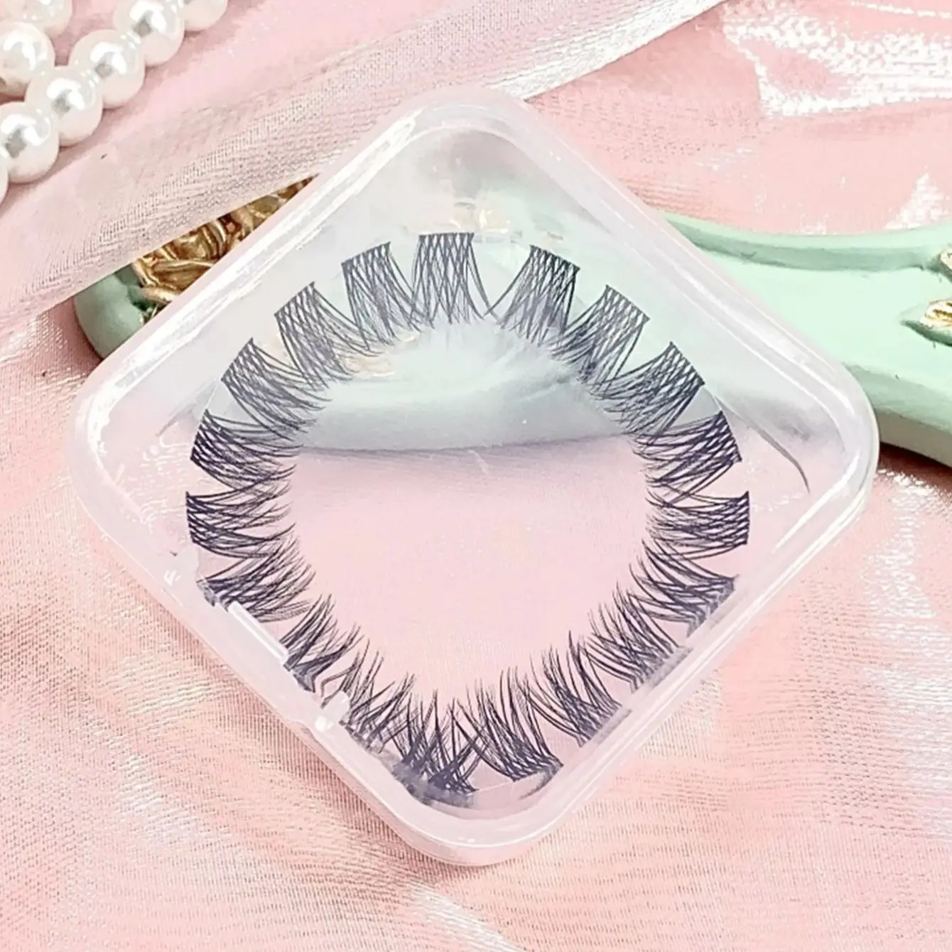 

1 Pc 10mm/12mm/14mm/16mm Lash Ribbon Cluster Lashes Diy Eyelashes Extension