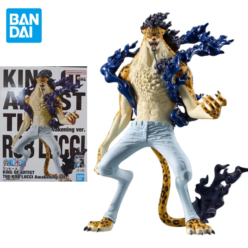 

Bandai Original One Piece Anime Figure KOA Rob Lucci Awakening Action Figure Toys for Kids Gift Collectible Model Ornaments