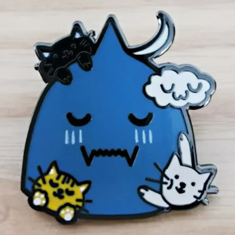 Cute Cartoon Anime Enamel Pins Exquisite Game Animal Metal Lapel Brooch Denim Jacket Backpack Badge Decoration Children Gifts image 6