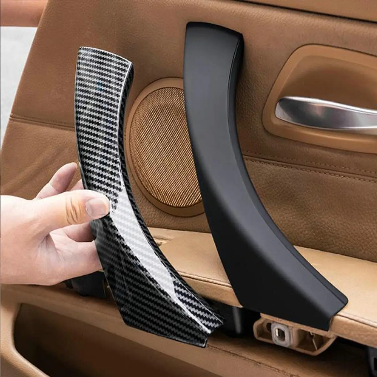 

High Quality For BMW E90 Interior Door Panel Pull Handle Cover For BMW E90 E91 E92 E93 325i 328i 335i 330i 2006-2011