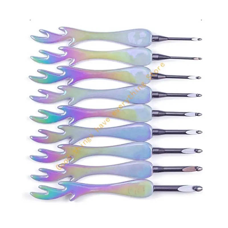 

Set of Acrylic Crochet Hook with Ergonomic White Handle Designs 55KF
