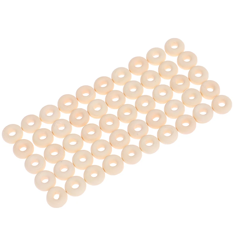 Anel de borracha liso para estilingue, 50pcs, elástico liso, laço livre, cabeça rápida, redonda Cabeça de ligação, acessórios do estilingue