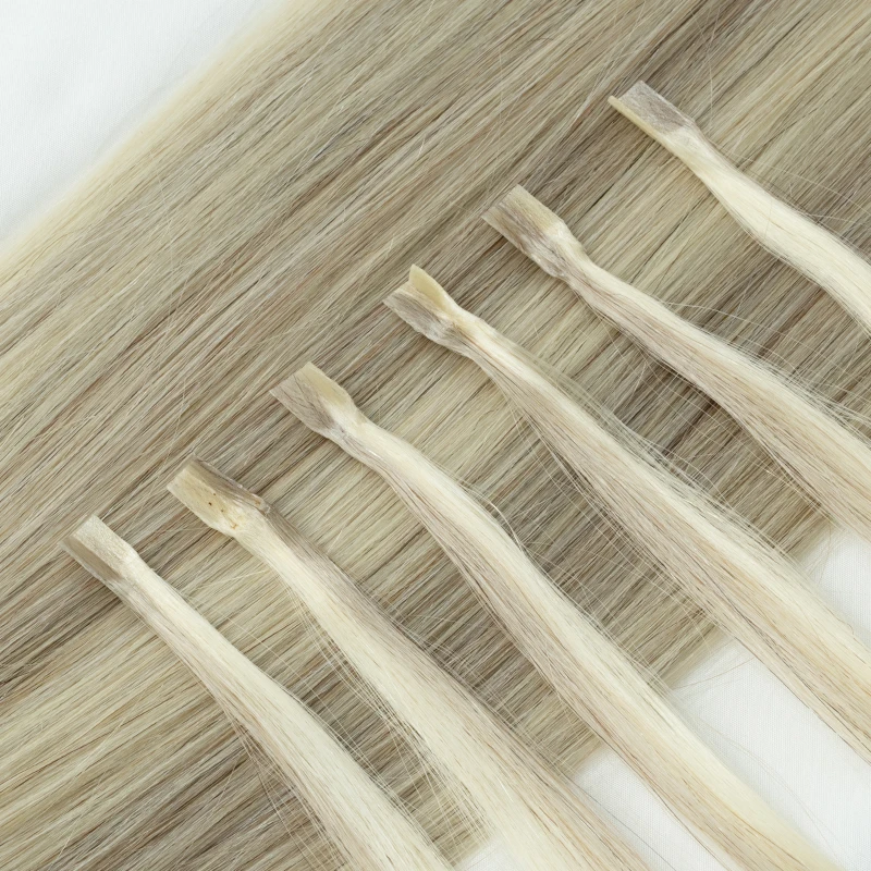 Estensioni dei capelli con punta K Capelli umani Cheratina Estensione dei capelli a fusione calda Diritta naturale Italia Macchina alla cheratina Remy Punta K da 12-24 pollici