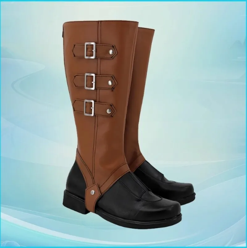 Anime Cosplay Stiefel The Great Ace Attorney Asougi Kazuma Schuhe Halloween Kostüm Zubehör Requisiten Made