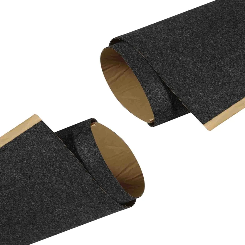 

2X Speaker Cloth Car Subwoofer Box Polyester Fiber Sound-Absorbing Board Clothes Anti-Seismic Blanket Felt Gray