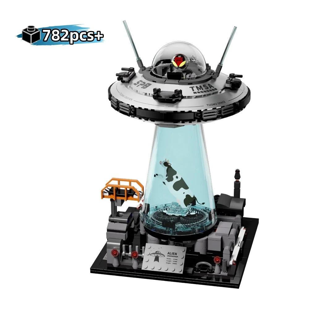 

NEW Technical Space UFO Spacecraft Building Blocks Creative Alien Space Exploration Spaceship Bricks MOC Decoration Toys Gift