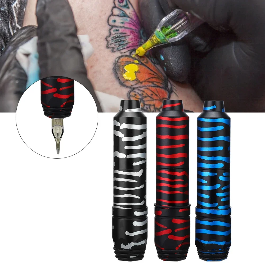 

Camouflage Quality space aluminum Electric Tattoo Pen Machine PortableTattoo Artists Tools With Adjustable Needles RCA Interface