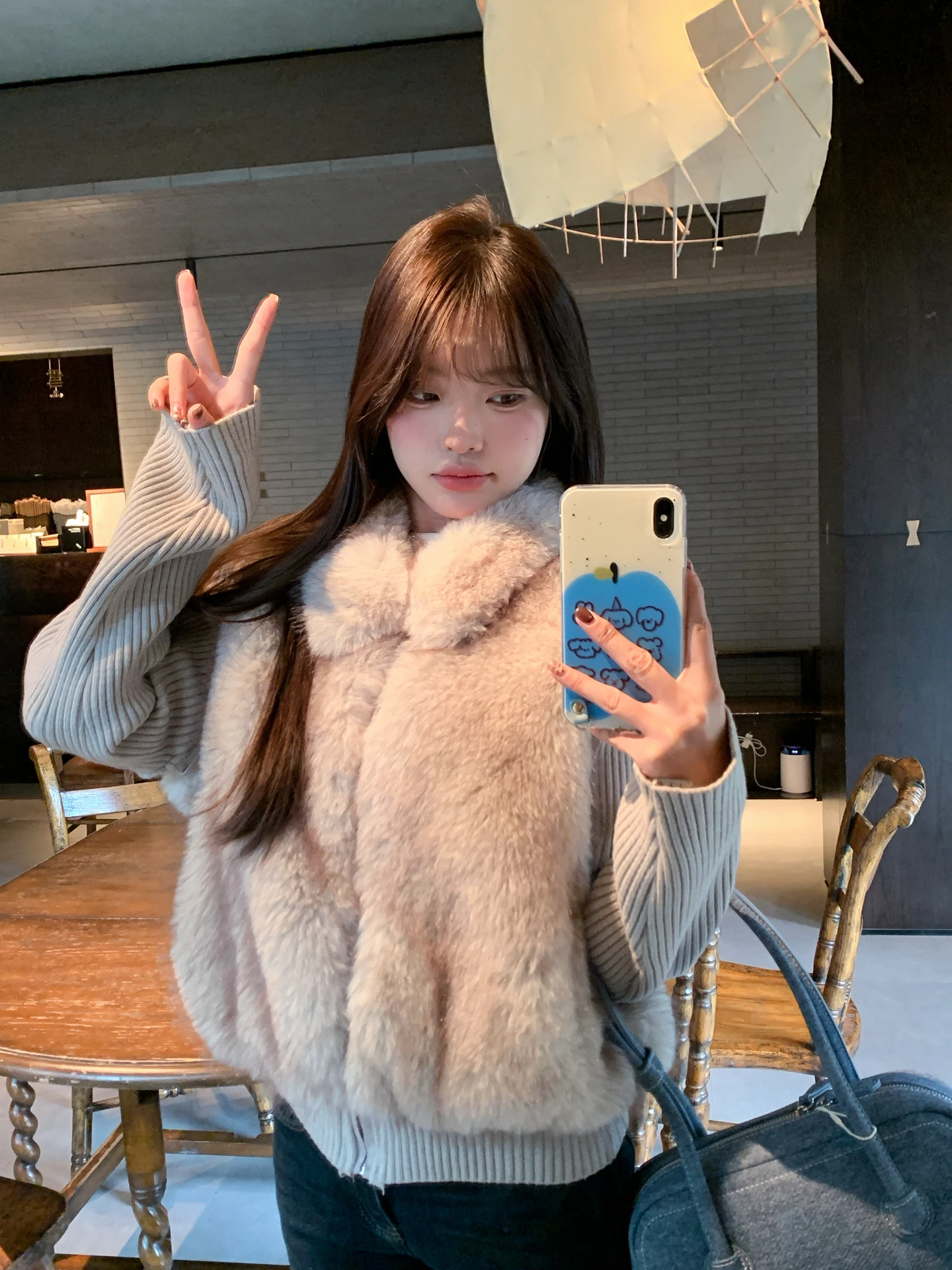 

Женский вязаный меховой жилет, пальто, зимнее новое съемное пальто Sve ort, верхняя одежда в Корейском стиле, теплая одежда со стойкой