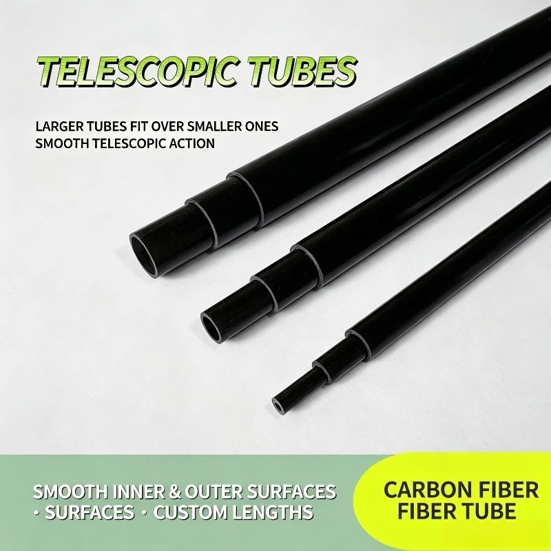 Positive Tolerance Full Carbon Tube Heat Resistant Conductive Custom Pipe for RC Drone Model