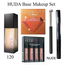 34ml Flawless HUDA 9 Color Foundation Matte Concealer Nourishing Long-Lasting Facial Base Makeup Conceale Breathable Cosmetic