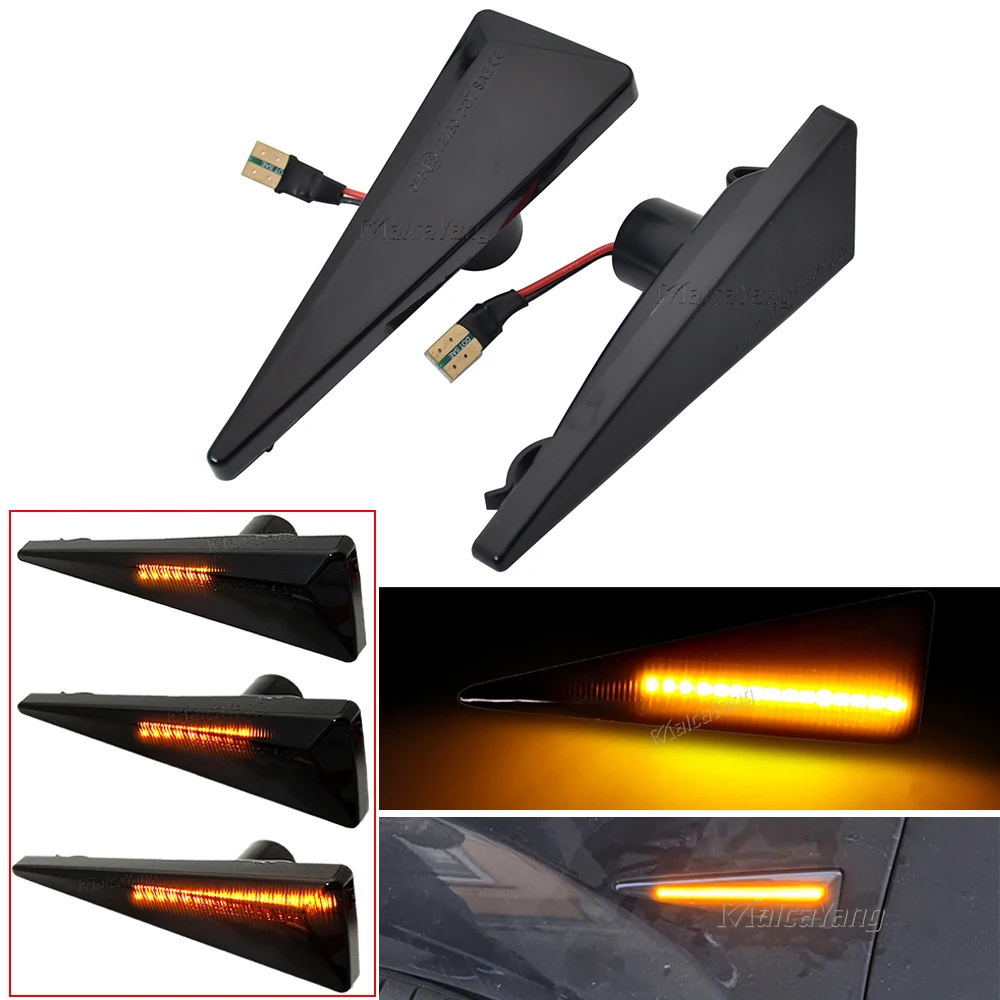 2Pcs Side Marker Turn Signal Indicator LED Dynamic Light For Renault Scenic 2 Espace 4 Megane 2 Symbol 2 Avantime Vel Satis Wind