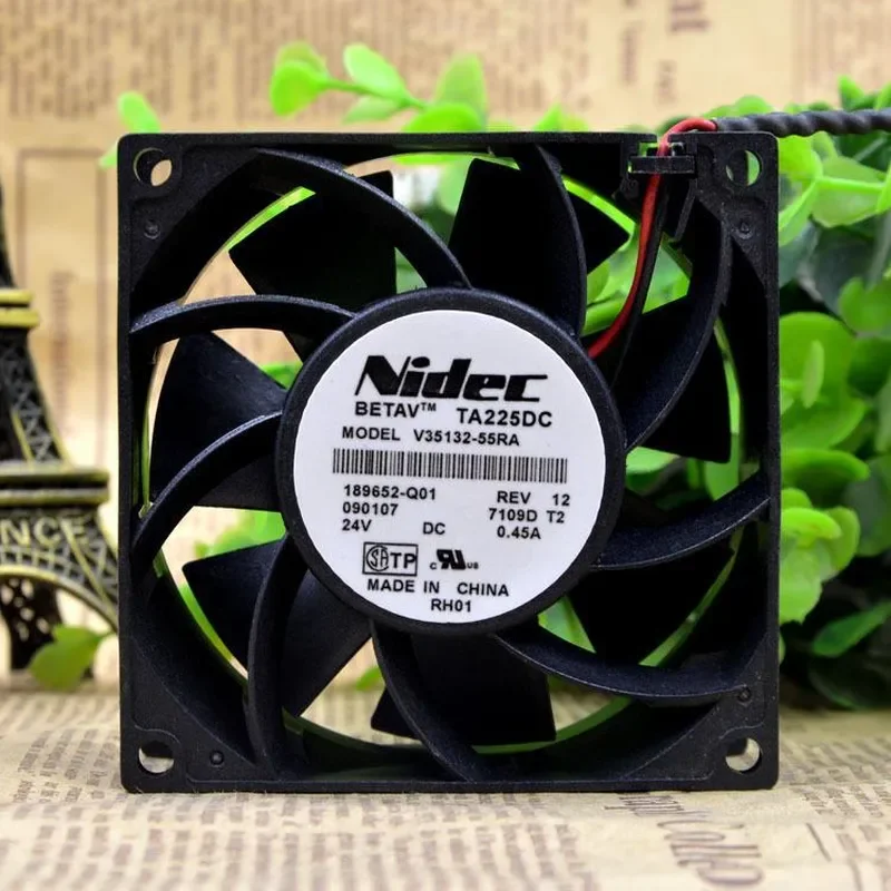 for Nidec V35132-55RA 8038 24V 0.45A 8CM Large Air Volume Inverter Cooling Fan