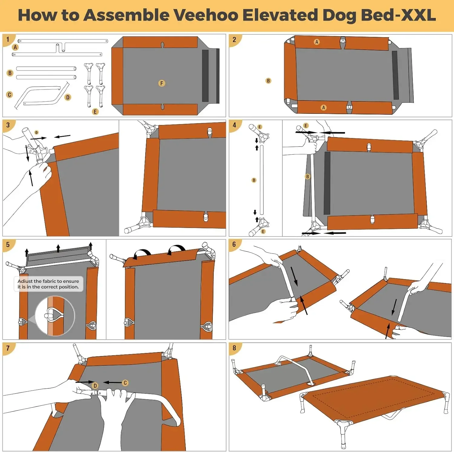 Cooling Elevated Dog Bed, Portable Raised Pet Cot with Washable & Breathable Mesh, No-Slip Feet Durable Dog Cots Bed