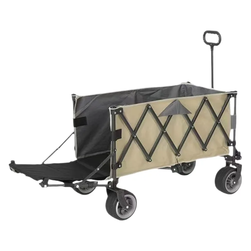 

Gathering trailers for camping, carts, foldable, outdoor, campsites, portable carts, table boards for picnics