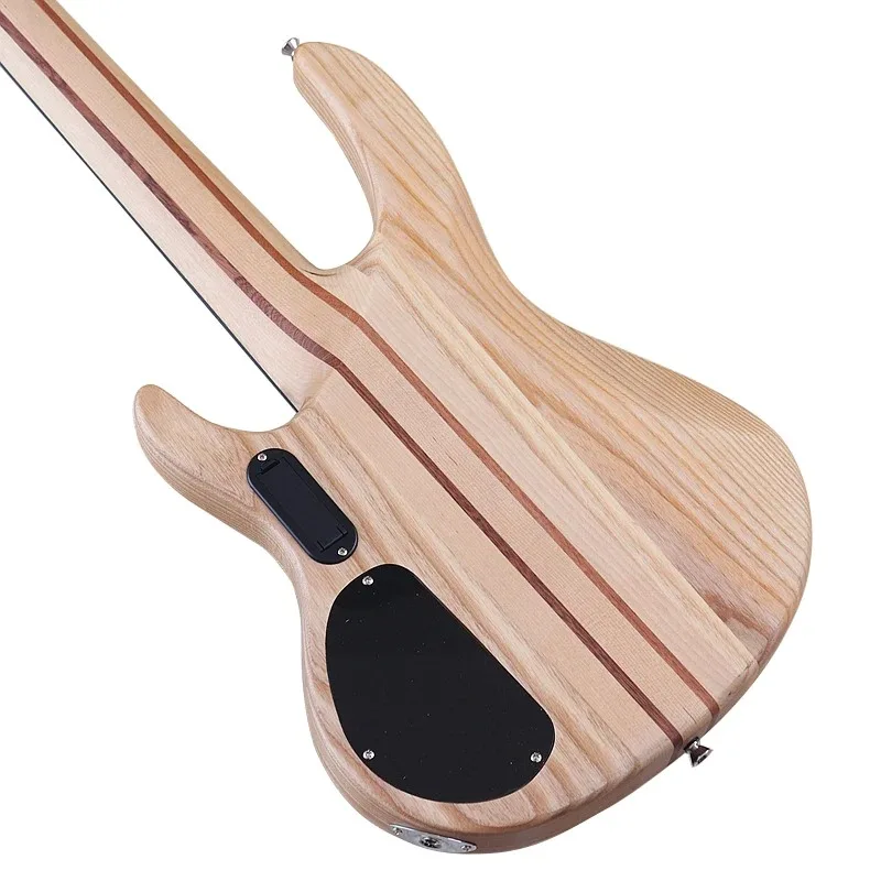Active 5 String Electric Bass Guitar Tree Burl Top 43 Inch Natural Bass Guitarra with High Quality Pickup Fast Deliver