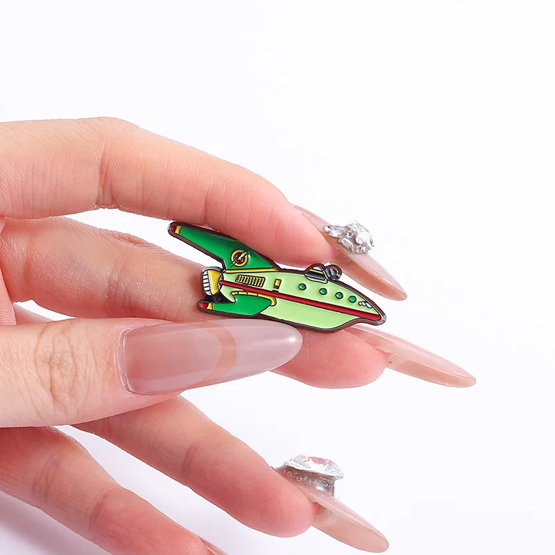 Creativity Airship Enamel Pin Comedy Comic Movies TV Cartoon Brooch Lapel Badge on Backpack Fashion Jewelry Gift Accessories