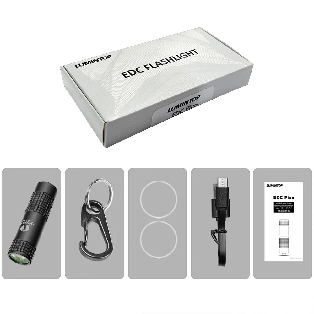 Imagem -06 - Mini Keychain Led Lanterna Lanterna de Acampamento 130 Lumen Luz ao ar Livre 40 m Usb tipo c Lâmpada Recarregável Edc Pico 10280