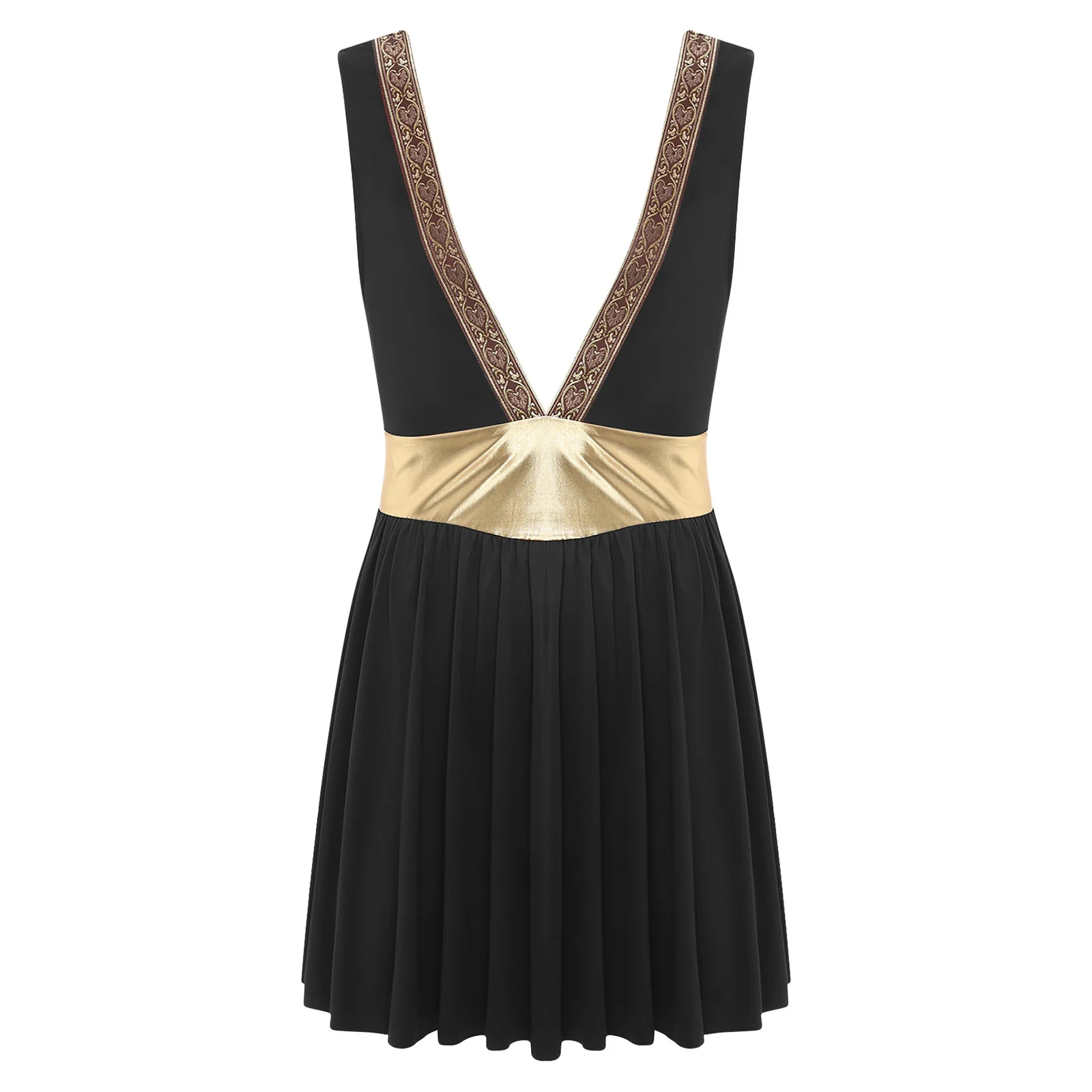 

Spartan Warrior Dress Up Costume for Men Greek Gladiator Halloween Role Play Outfit Adult Metallic Armor Robe Fancy Dress Party