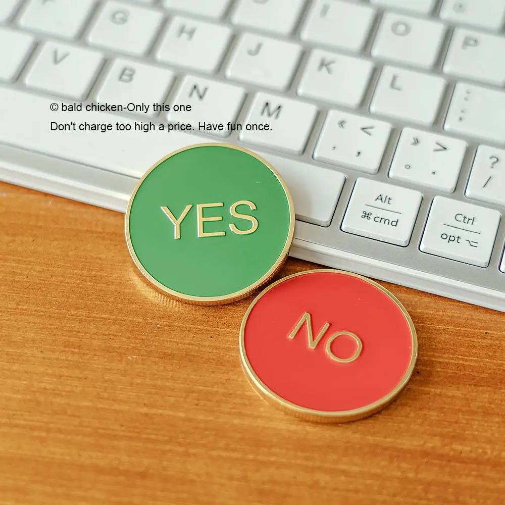 

Novelty Decision Making Coin Lucky Fortune Coin Desktop Fidget Toy Stress Relief Funny Gadget Gift For Adults