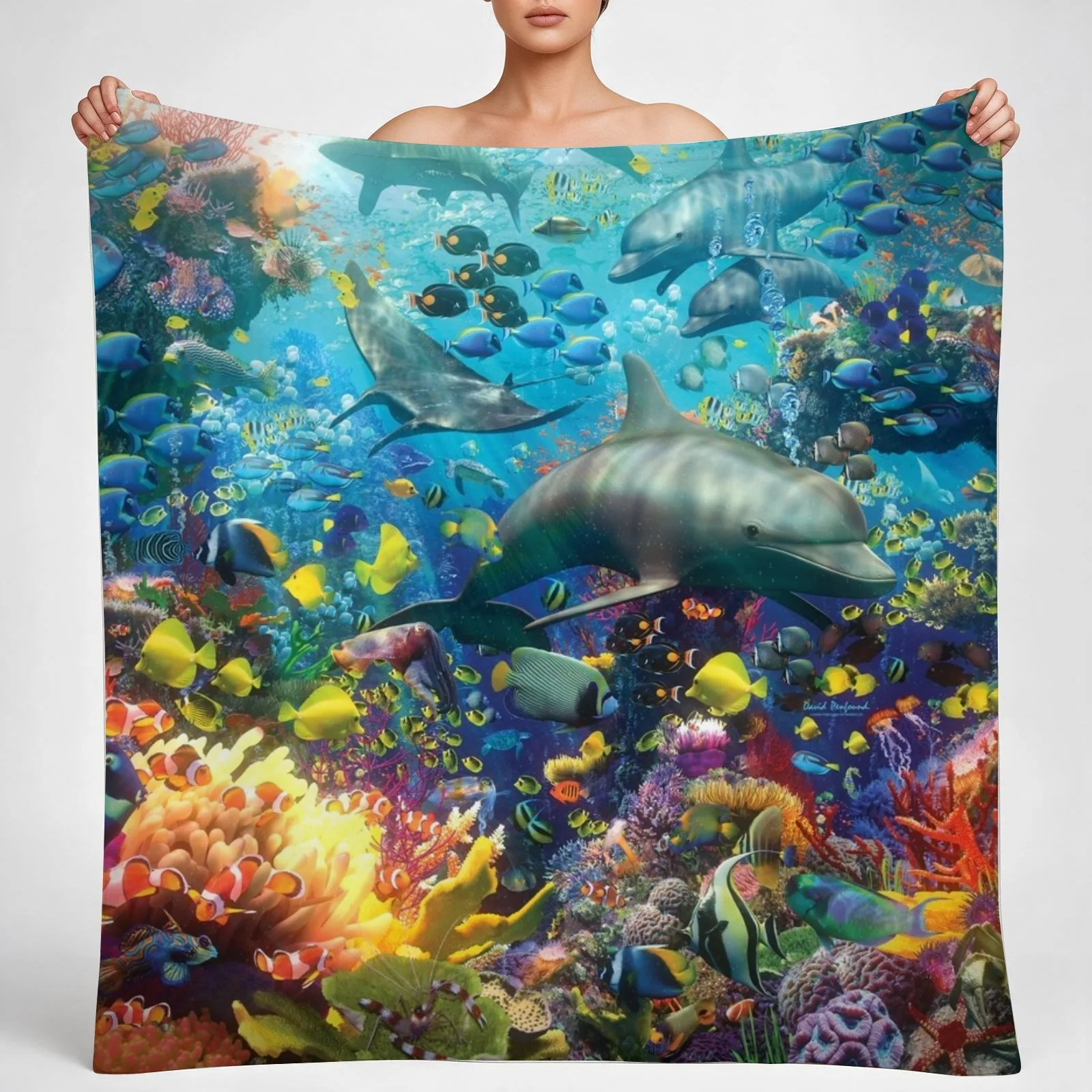 The Red Sea Throw Blanket couch cozy soft plush fuzzy picnic outdoor blanket