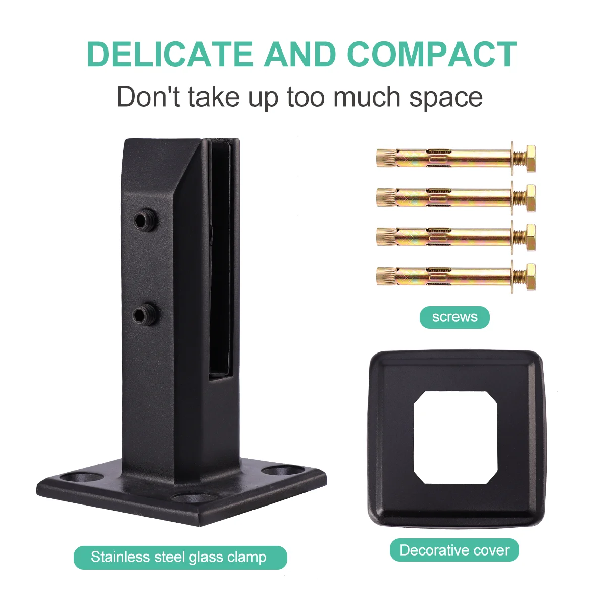 Stainless Steel Glass Clamp Punch Free Glass Staircase Bracket Hinge Staircase Railing Degree Installation Glass Stand Clamp