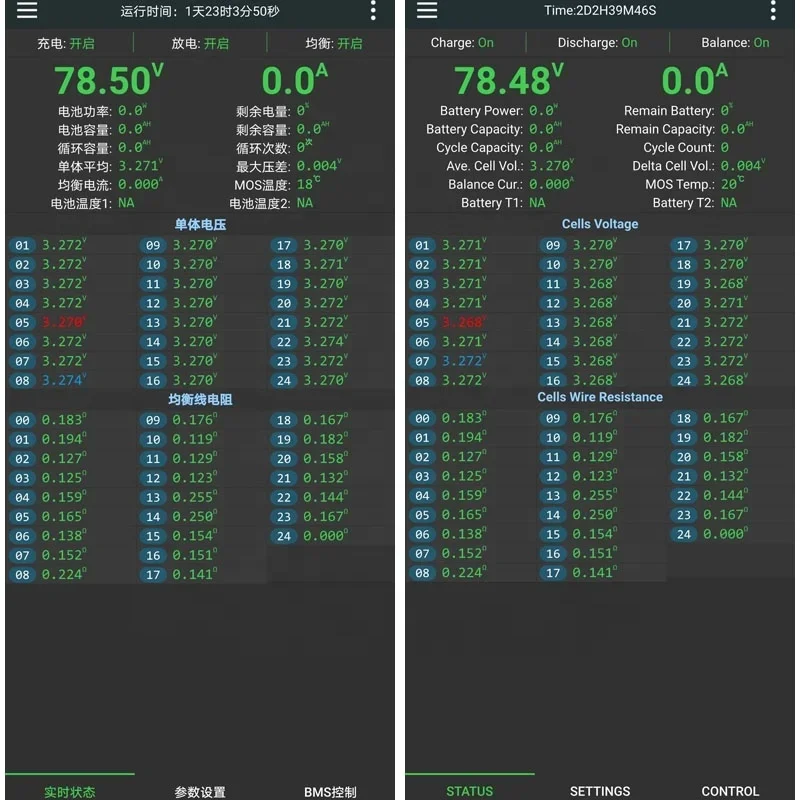 JiKong 1A/2A active balance 7s/8s-24s 60a-200a 24v/36v/48v/60v/72v lto/lipo battery management system board smart jk lifepo4 bms