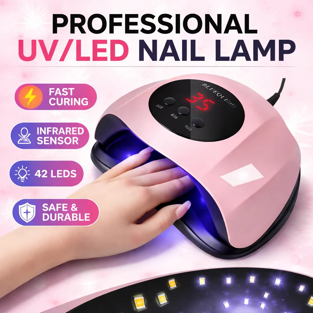 

Professional Nail UV Dryer Machine 24 LED UV Manicure Lamp for Home Use with USB Cable Dries Nail Polish Varnish