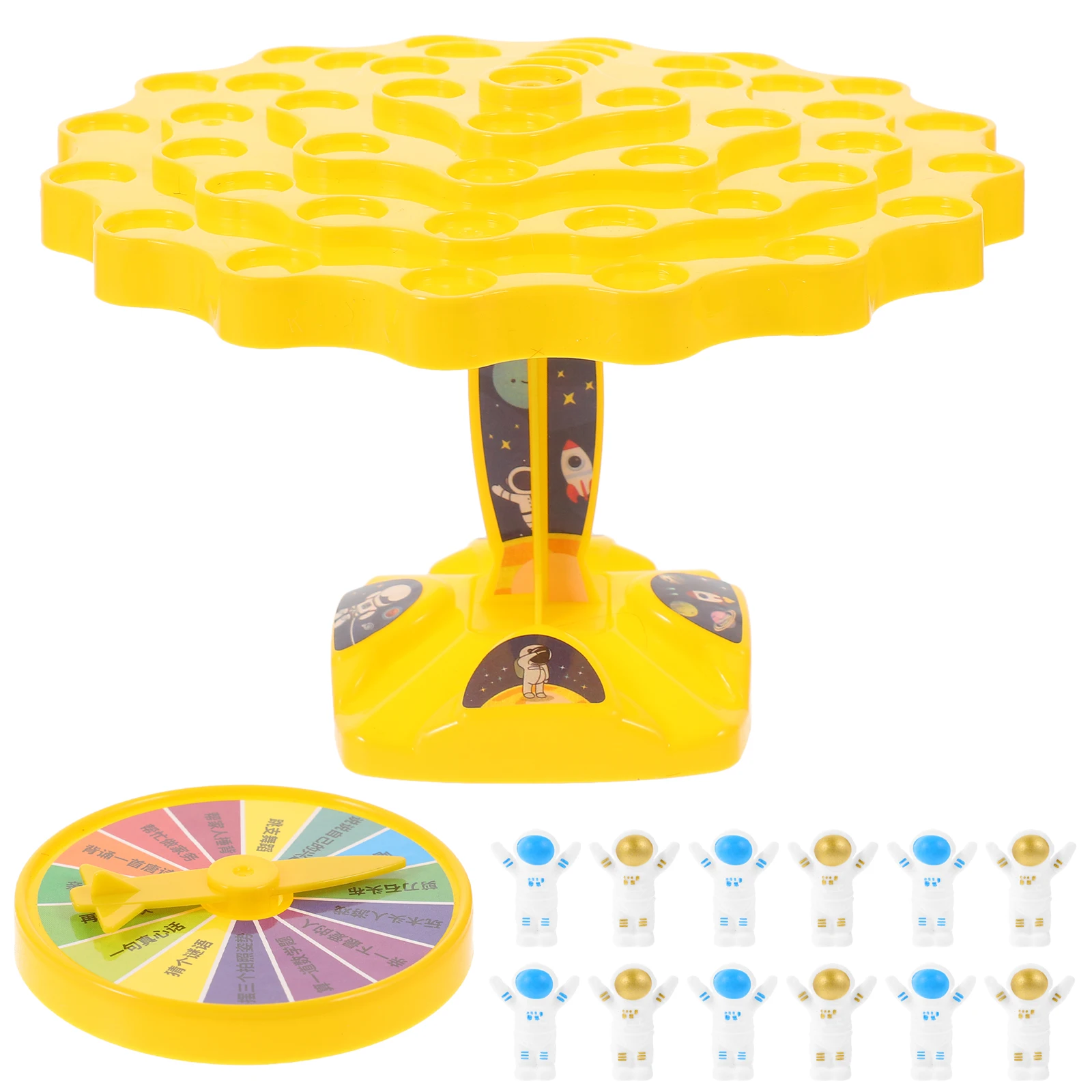 

1 set Astronaut Toy Large Yellow Spaceman Building Blocks Board Game Kids Educational Montessori Toys Family Fun