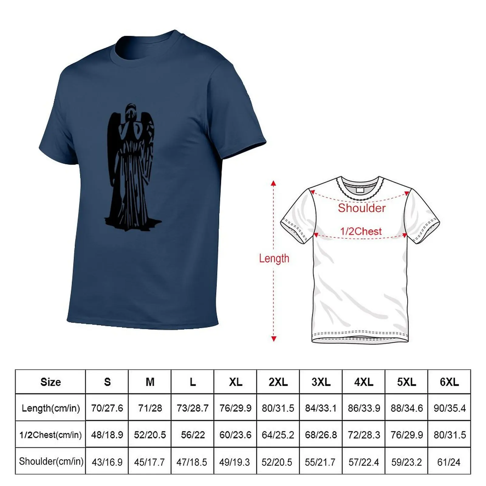 تي شيرت Weeping Angel تي شيرت مضحك تي شيرت قطني قطني تي شيرت رجالي