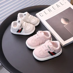 Spring and autumn children's non-slip girls' new boys and girls baby shoes white shoes soft bottom sports shoes baby wal