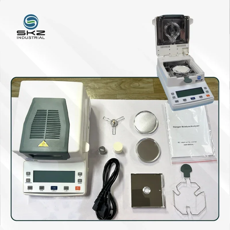 

2026unique 0,002 г цифровой зерновой пластиковый измеритель влажности кокосового масла галогенная лабораторная влажность