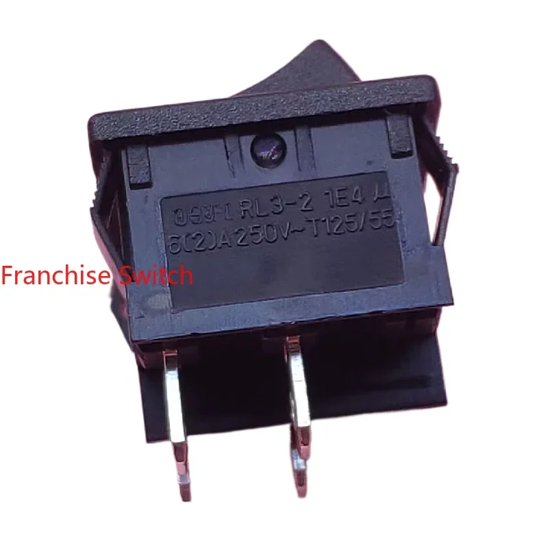 

10PCS ship type power switch RL3-2 four feet two gears black 6A250V 20X22MM