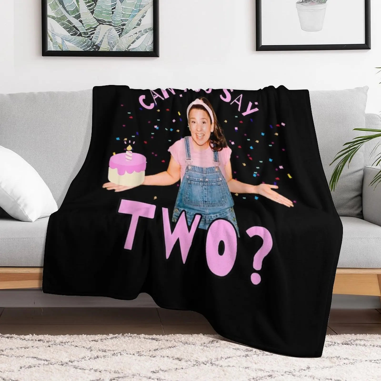 Ms.Rachel Can you Say Two Ms Rachel Birthday Throw Blanket