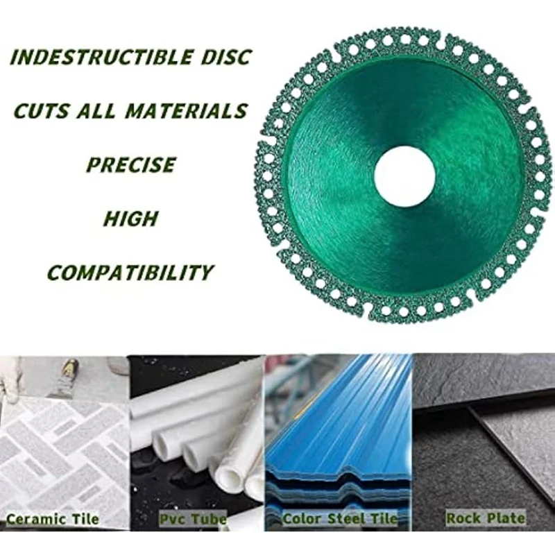 2PCS 4 Inch Disc For Angle Grinder, Composite Multifunctional Cutting Disc, Glass Cutting Disc, For Ceramic Tile Wood