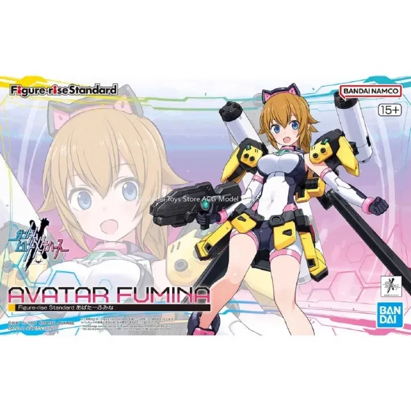 In Stock Bandai Original Gundam Model AVATAR FUMINA Mobile Suit Girl Anime Action Figures Toys  Gifts Assembled Collection Gifts