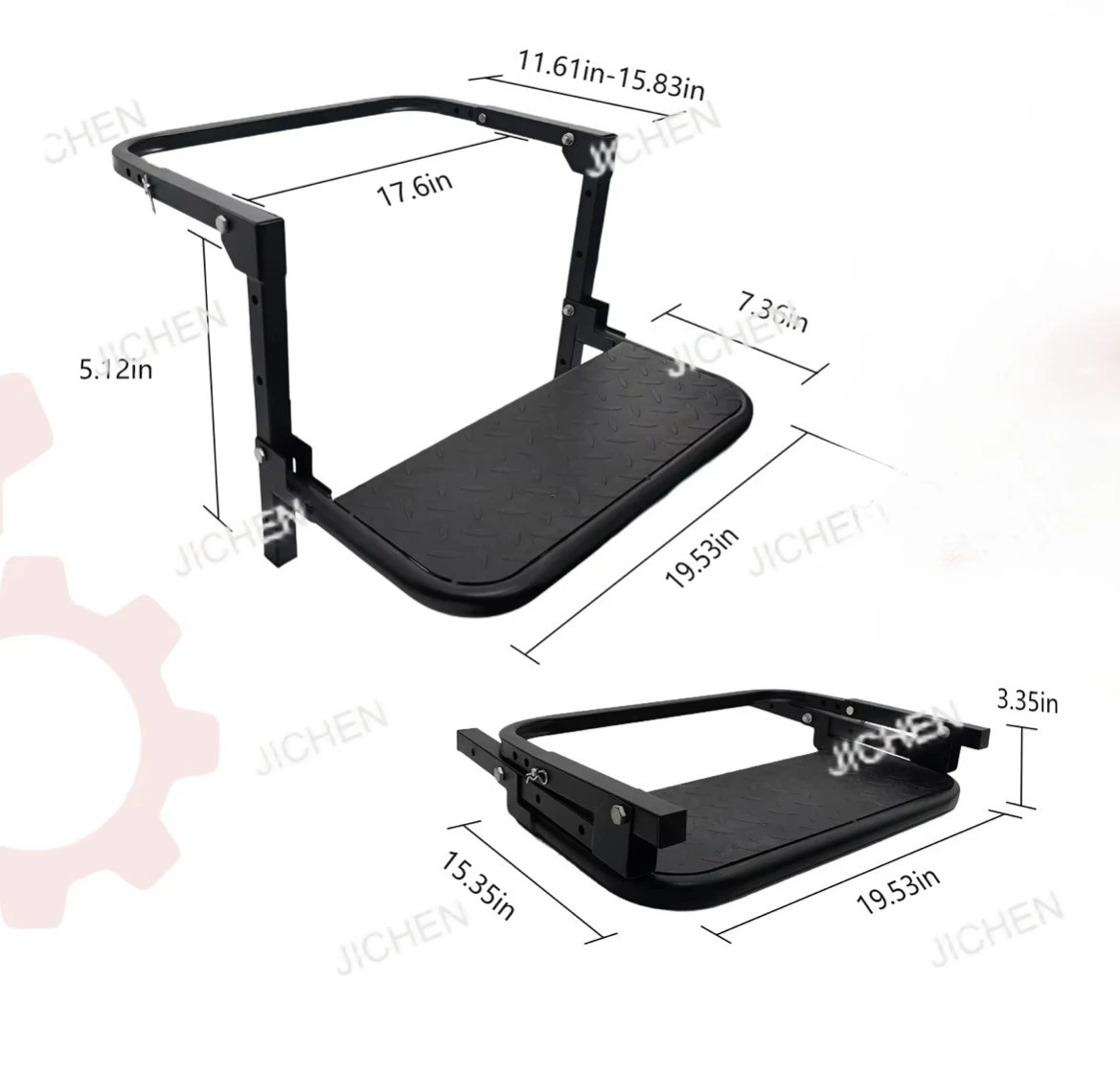

Tire steps, suitable for car SUVs and other tire pedals Adjustable, foldable pedals Climbing ladder Climbing ladder