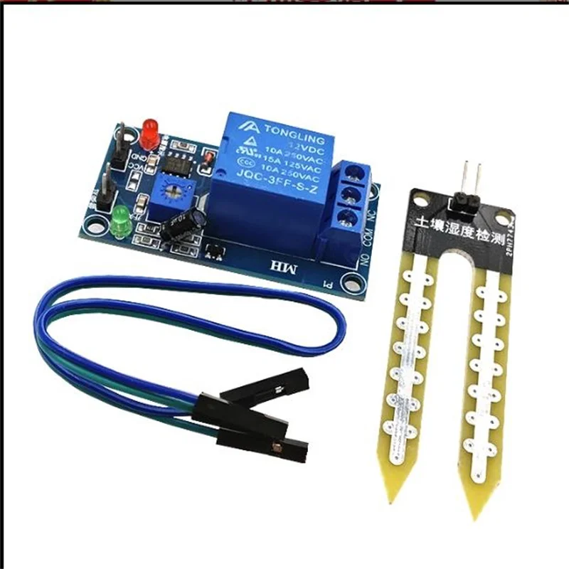 5V/12V Soil Humidity SensorRelay Control Module Starts Automatically Watering When The Bumidity is Lower Than The StartSwitch