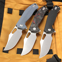 Original Folding knife G10/red carbon fiber handle bearing Portable pocket knife tactical military combat knives for Men