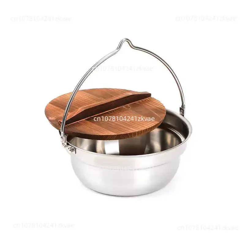 New arrival hanging pot outdoor outdoor tea making stainless steel  multi-functional pot cooking hot pot camping