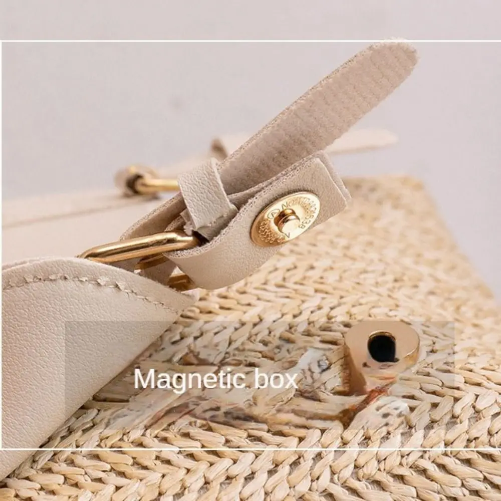 Vintage Straw Backpack Women\'s Fashion Shoulder Bag Versatile Straw Woven PU Leather Elegant Luxury Designer Backpack mochilas