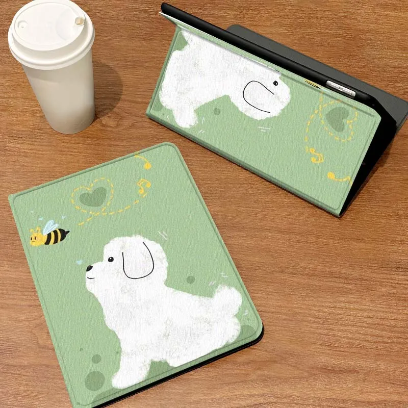 

Cartoon White Dog Bone For Samsung Galaxy Tab S6 S7 S8 S9 S10 S11 FE Plus Lite Tablet Case