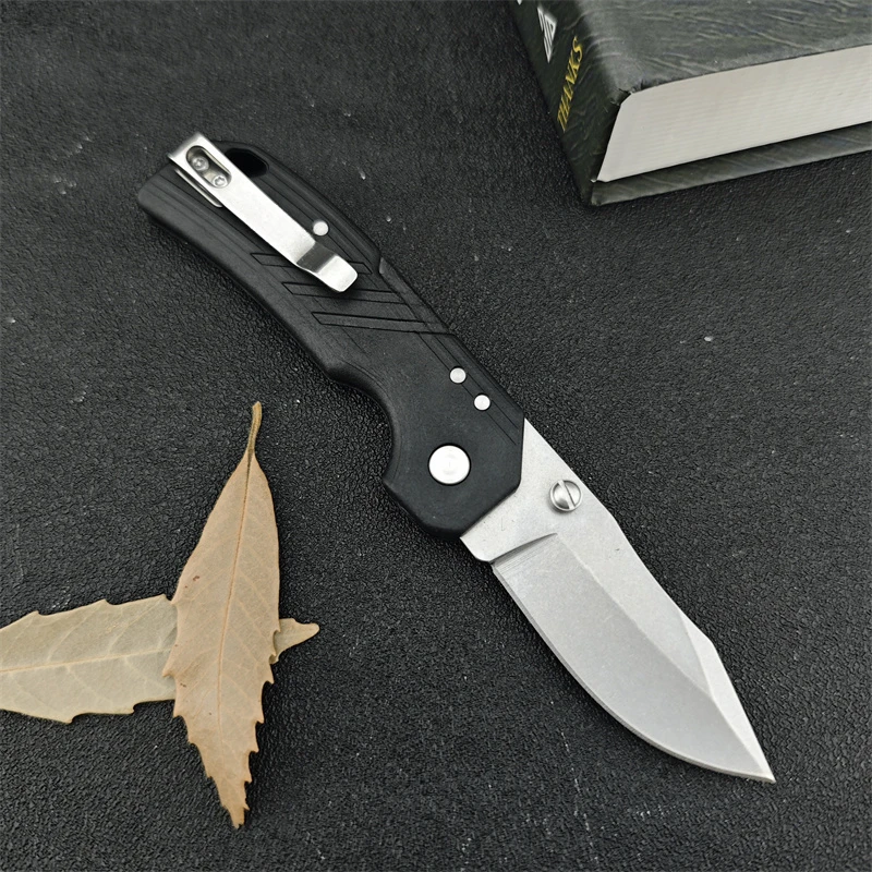 Mini 35DPLC Outdoor Camping Tactical Hunting Knife EDC Survival Tool Folding Pocket Knife 440C blade nylon fiber treatment