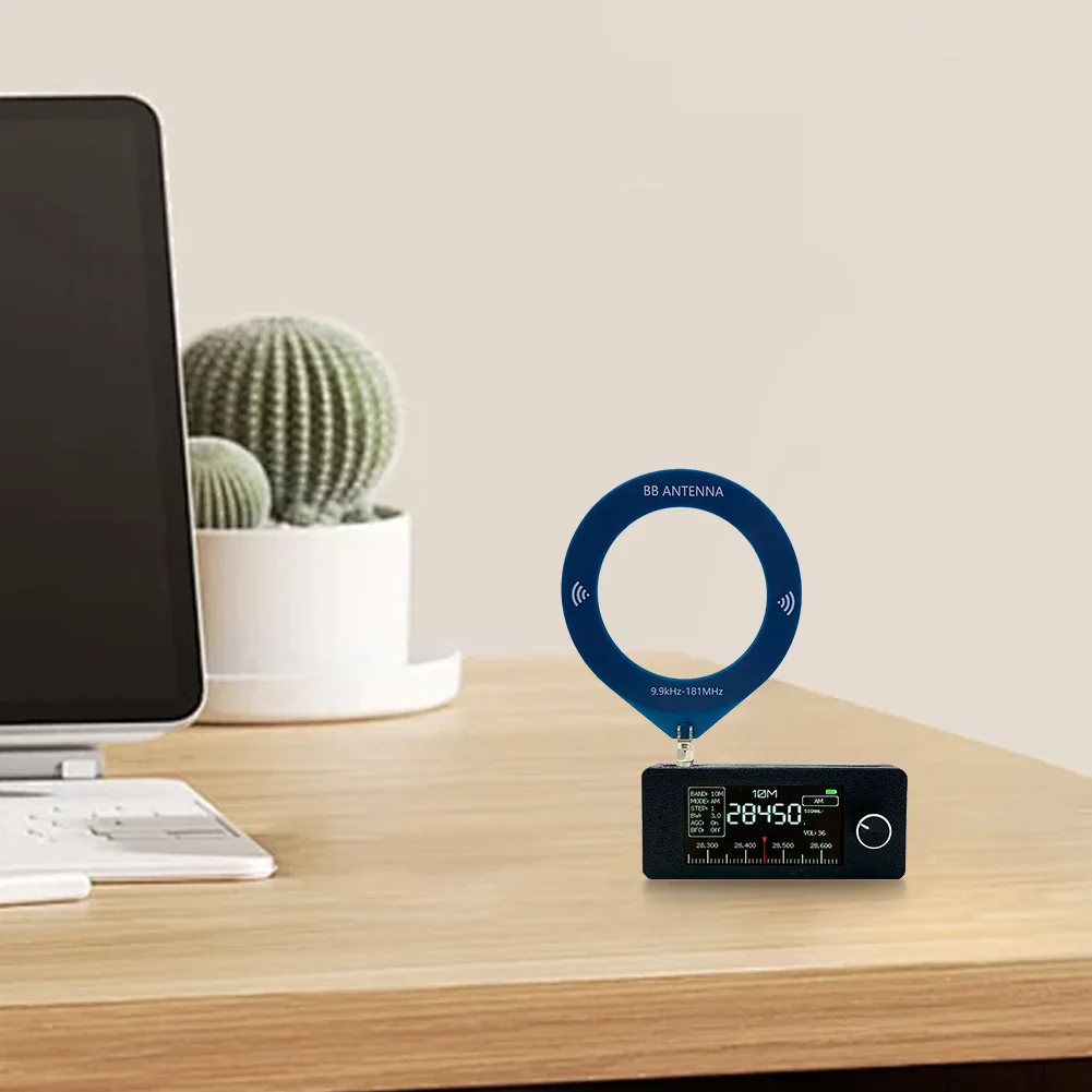 راديو صغير SI4732 0.5-108 ميجا هرتز FM/AM راديو الجيب LSB USB AM FM استقبال راديو جميع الموجات 1.9 بوصة IPS شاشة HF SW MW VHF راديو