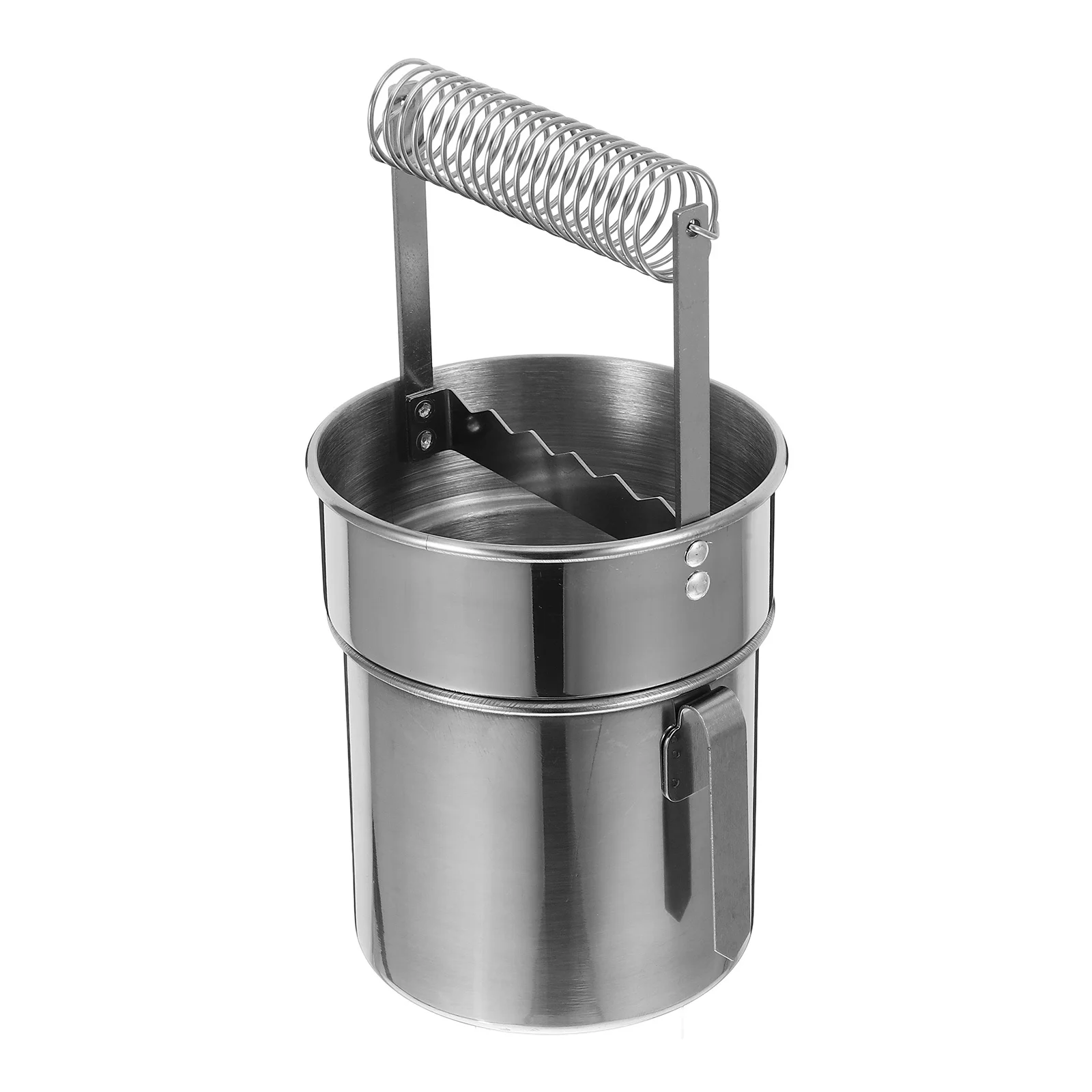 Tasse de lavage à Double couche, nettoyeur de pinceaux à peinture en acier inoxydable de grande capacité avec poignée Portable, Clip de stylo inclus, Pot d'huile pour
