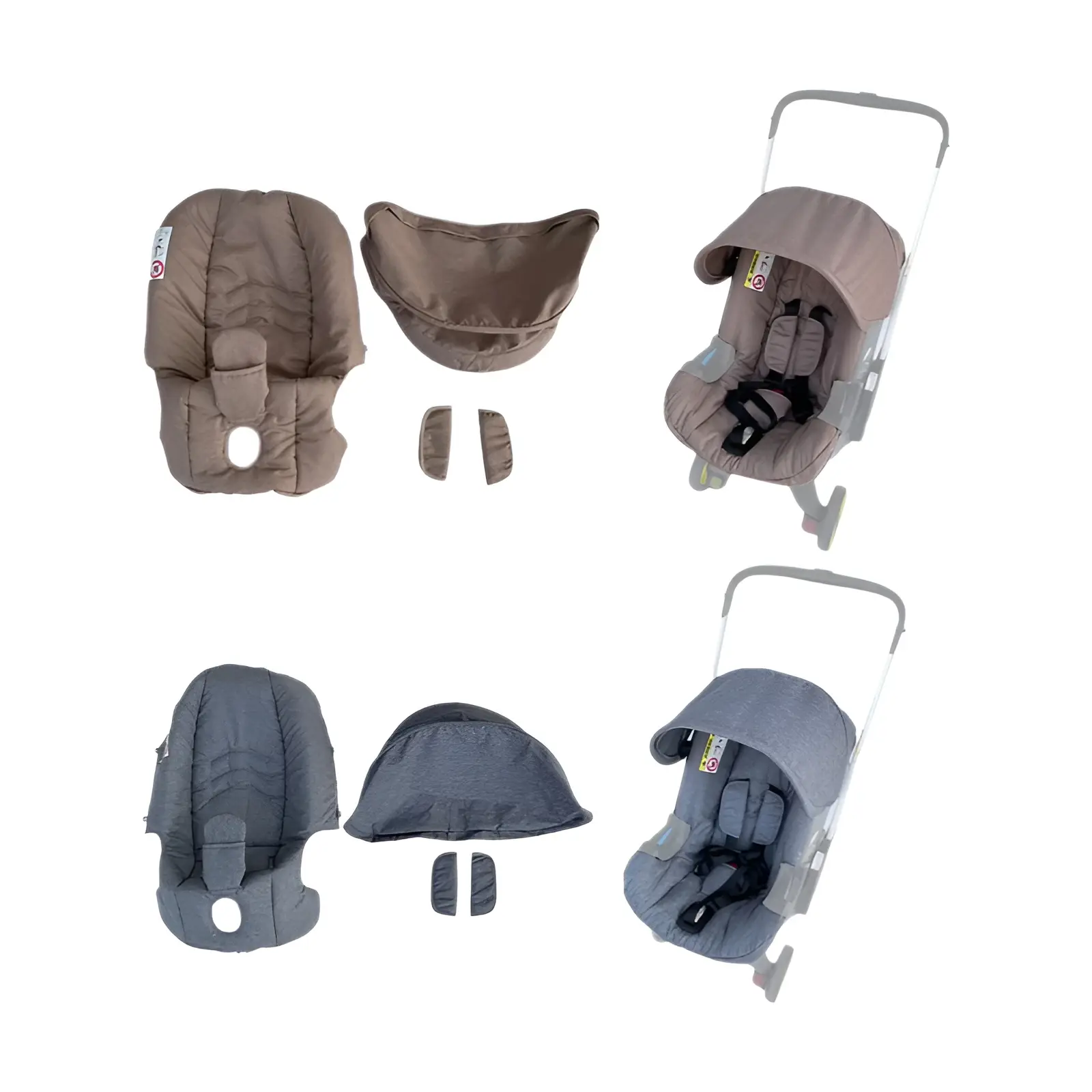 COLU KID ® Acessórios para carrinho de bebê, kits de mudança de almofada, guarda-sol para carrinho de assento de carro Doona FooFoo