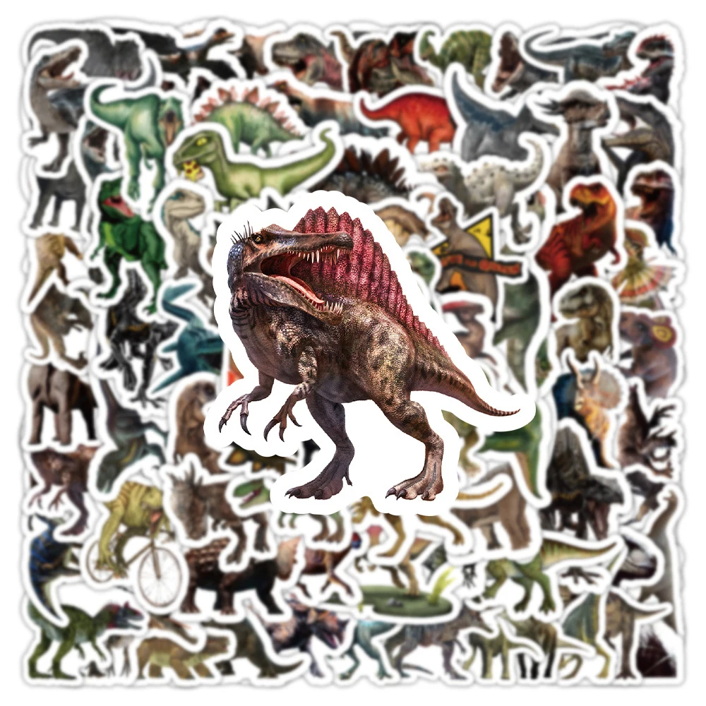10/30/50/100pcs Cool Dinosaur Cartoon Stickers Toys Waterproof DIY Laptop Bike Phone Cute Animal Graffiti Decal Sticker