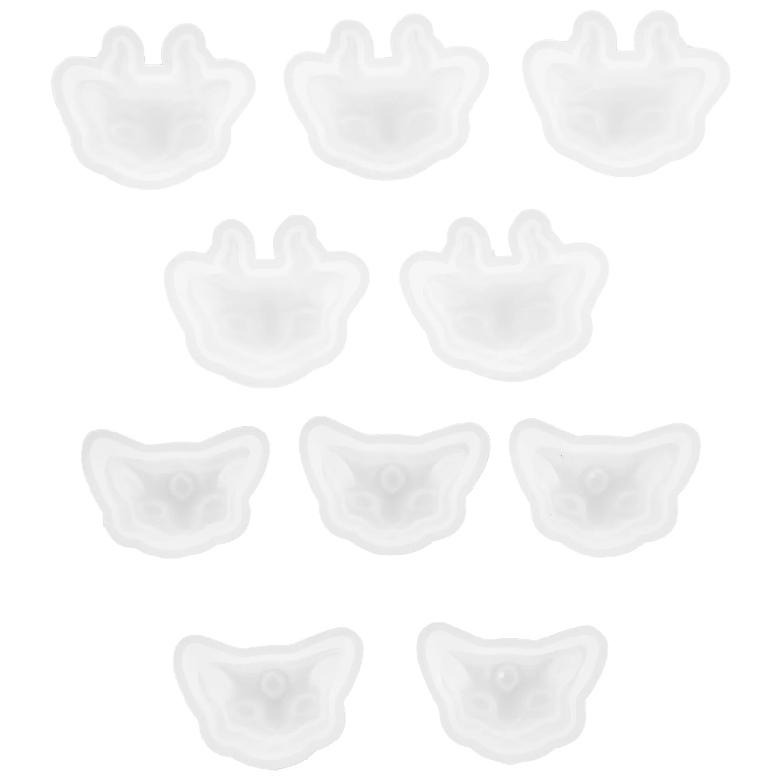 

10PCS Cat Mold Small Decor Silicone Craft Epoxy Crystal nament Pendant Making Easy Release Shape Retention Gift